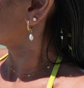 Calista Pearl Hoops